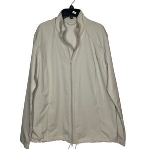 Lady Hagen Hydro-Dri Jacket XL Ivory Lightweight Golf Windbreaker